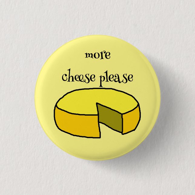Lustiger Käse Pin Abzeichen  Button (Vorderseite)
