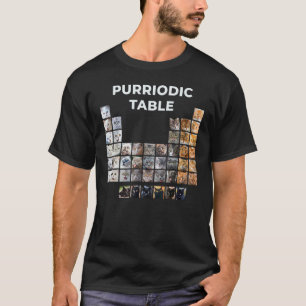 Lustiger Katzen-Chemie-Wortspiel Periodensystem T-Shirt