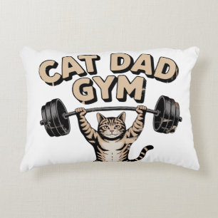 Lustiger Katzen-Gym für Papa Dekokissen