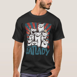 Lustiger Katzen Liebe Cartoon [00333] T-Shirt
