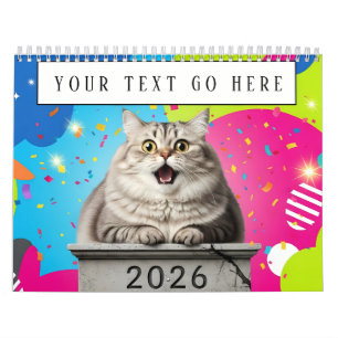 Lustiger Katzen-Meme-Kalender 2026 Kalender