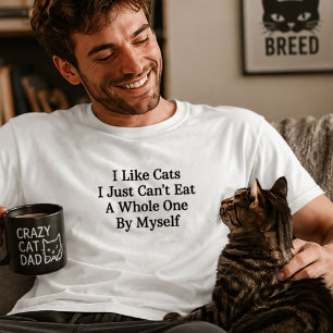 Lustiger Katzenhasser Dunkler Humor Kann nicht gan T-Shirt