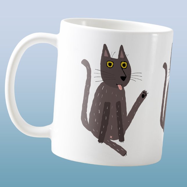 Lustiger Katzenhumor Kaffeetasse (Funny cat humor mug)