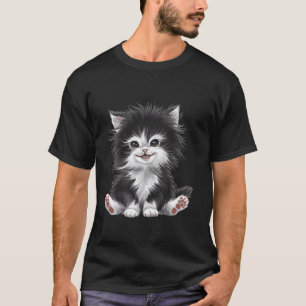 lustiger Katzenkunst-Druck T-Shirt