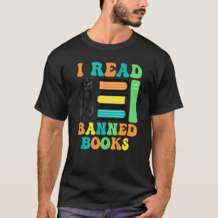 Lustiger Katzenleser Ich lese verbotene Bücher für T-Shirt