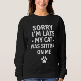 Lustiger Katzenliebhaber Damen Hoodie - Entschuldi