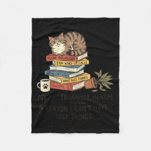 Lustiger Katzenliebhaber Mein Therast Wecker & Fleecedecke