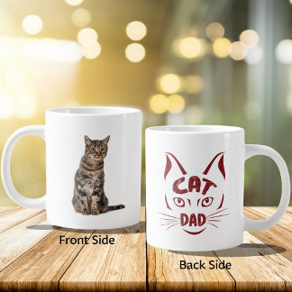 Lustiger Katzenpapa-Morgen-Sieg-Flex-Haustierportr Jumbo-Tasse