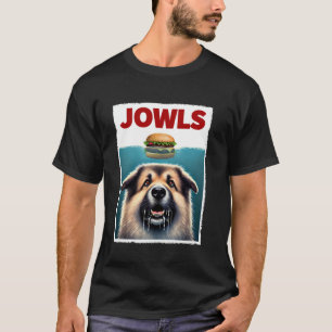 Lustiger kaukasischer Schäferhund und Hamburger-Pa T-Shirt