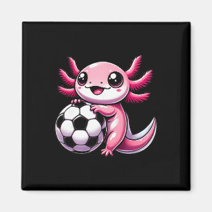 Lustiger Kawaii Axolotl Fußball Magnet