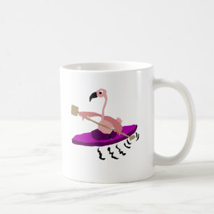 Lustiger Kayaking Flamingo Kaffeetasse