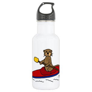 Lustiger Kayaking Otter Trinkflasche