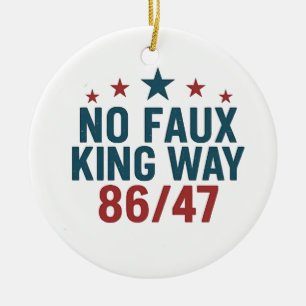 Lustiger Kein Faux King Weg 86 47 4. Juli  Keramik Ornament