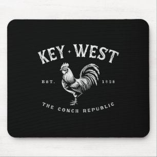 Lustiger Key West Hahn Huhn Sonnenaufgang Angeln S Mousepad