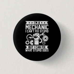 Lustiger Kfz-Mechaniker Ingenieur Männer Frauen Ki Button