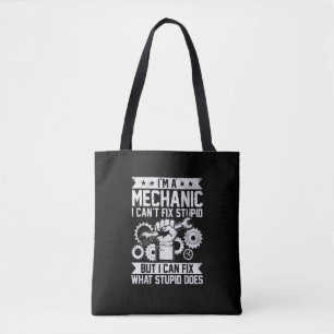 Lustiger Kfz-Mechaniker Ingenieur Männer Frauen Ki Tasche