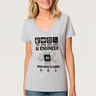 Lustiger KI-Ingenieur Codierer Programmierer Entwi T-Shirt