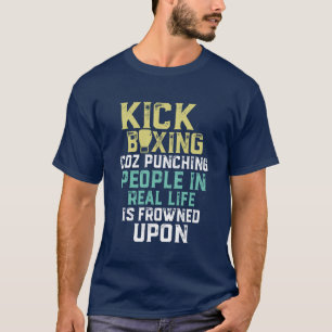 Lustiger Kickboxing T - Shirt-cooles Sport-Kleid T-Shirt