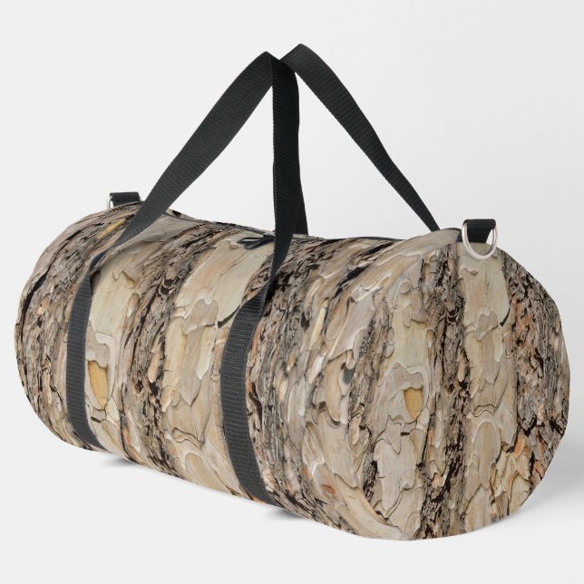 Lustiger Kieferbaumkorken Duffle Bag (Linke Ecke)