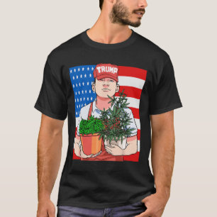 Lustiger Kiffer Stoner wählt Präsident Trump T-Shirt