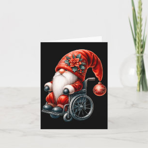 Lustiger Kinder-Rollstuhl-Weihnachtsmann-Grafik fü Karte