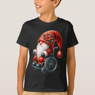 Lustiger Kinderrollstuhl Weihnachtsmann Grafik Für T-Shirt