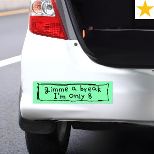Lustiger Kinderwitz kindischer Fahrhumor  Autoaufkleber