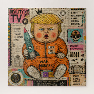 Lustiger Kleinkind-Präsident-Collage