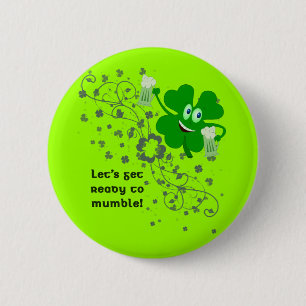 Lustiger Knopf St. Patricks Tages Button
