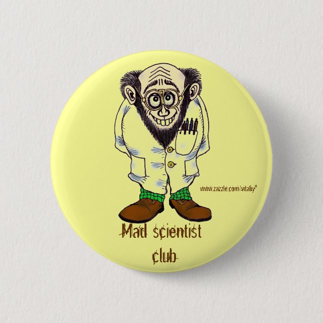 Lustiger Knopfentwurf des wütenden Button (Vorderseite)
