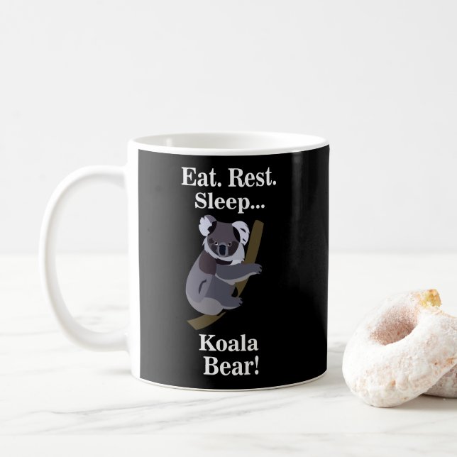 Lustiger Koala-Bär Kaffeetasse (Mit Donut)