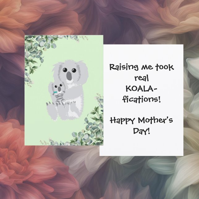 Lustiger Koala Muttertag Feiertagskarte (Von Creator hochgeladen)