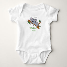 Lustiger Koala Winterschlaf - Zitat eines schlafen Baby Strampler