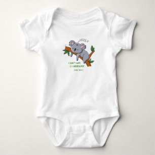 Lustiger Koala Winterschlaf - Zitat eines schlafen Baby Strampler