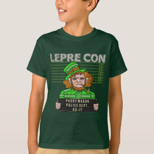 Lustiger Kobold Leprecon Mugshot T-Shirt