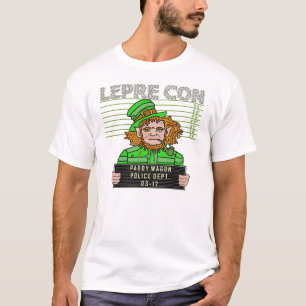 Lustiger Kobold Leprecon Mugshot T-Shirt