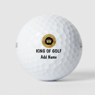 Lustiger König des Golf Golfball