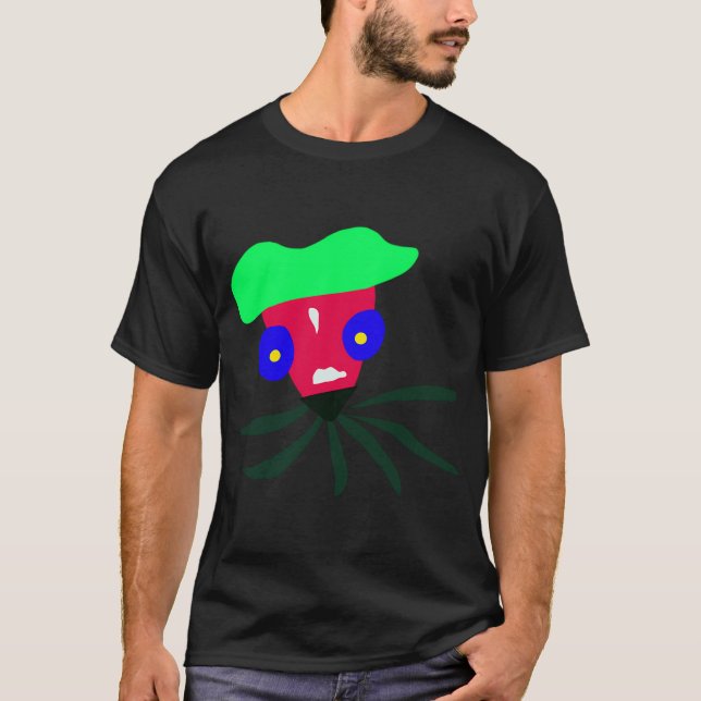 Lustiger König Krake T-Shirt (Vorderseite)