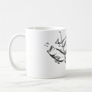 Lustiger Kontrabass-Wortspiel-Kunst-Jazz-Musik-Upr Kaffeetasse