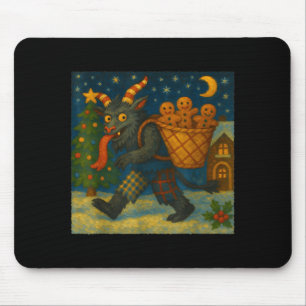 Lustiger Krampus Lebkuchen Nacht Festlich Gruselig Mousepad