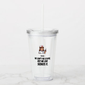 Lustiger Krankenpfleger Acrylbecher | Krankenpfleg Acryltrinkbecher