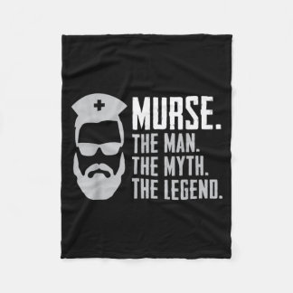 Lustiger Krankenpfleger Fleecedecke