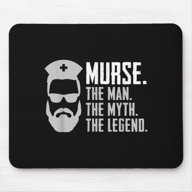 Lustiger Krankenpfleger Mousepad (Vorne)