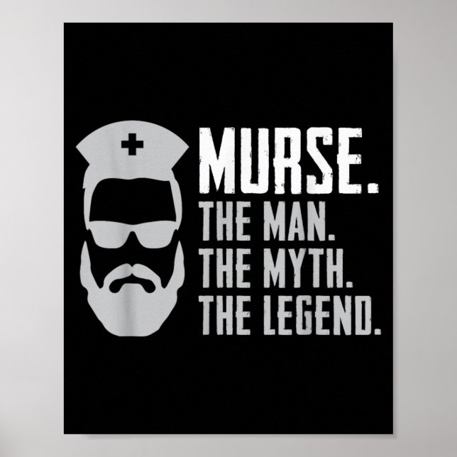 Lustiger Krankenpfleger Poster (Vorne)