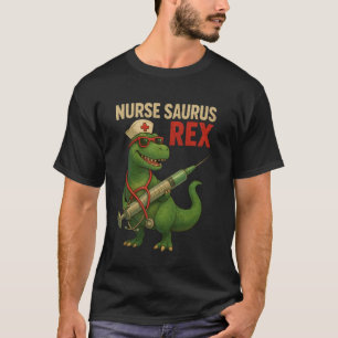 Lustiger Krankenpfleger Saurus T-Rex Dinosaurier R T-Shirt