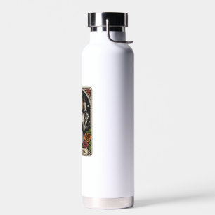 Lustiger Krankenpfleger Skelett Tarotkarte Hallowe Trinkflasche