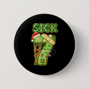 Lustiger Kranker Sieben Meme 67 Sechs Sieben Weihn Button