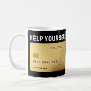 Lustiger Kreditkarten‑Kaffeebecher Kaffeetasse