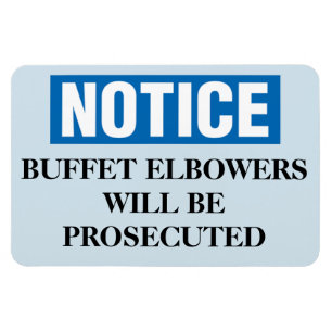 Lustiger Kreuzfahrt-Kabinentür-Magnet - Buffet Magnet