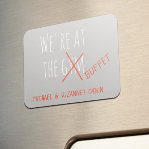 Lustiger Kreuzfahrt-Türmarker im Fitnessstudio-Buf Magnet